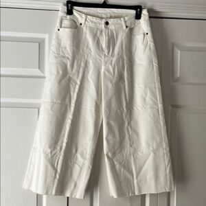 Women's White Wide-Leg Jeans